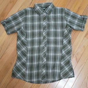 Blackhawk Strenia Top Plaid Short Sleeve Shirt